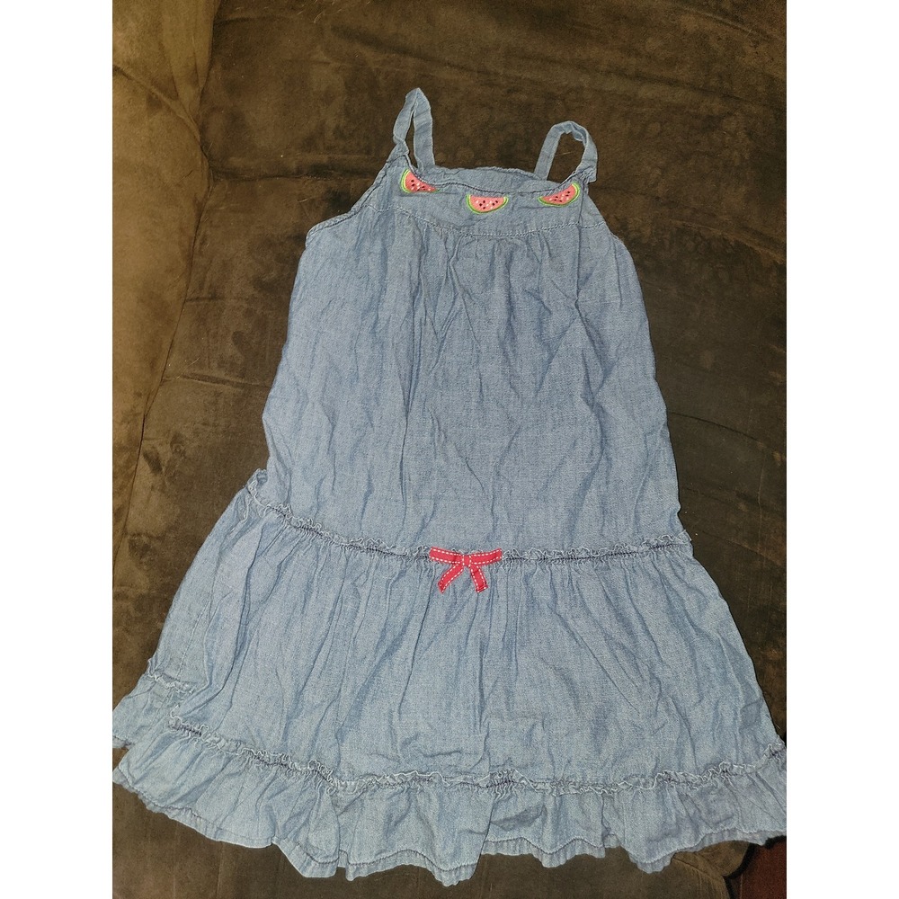 Crazy 8 watermelon‎ summer denim dress size 8